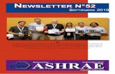 Newsletter · Página Nro: 3 Septiembre 2019 ASHRAE Newsletter del Capítulo Argentino LeaDRS es un programa regional de ASHRAE que fomenta el desarrollo de futuros líderes regionales