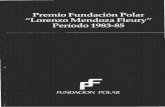 Premio Fundaci6n Polar Periodobibliofep.fundacionempresaspolar.org/media/1378261/... · 3.- Podran optar al premio, cientificos venezolanos que residan y trabajen en el pais, en los