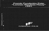 Premio Fundaci6n Polarbibliofep.fundacionempresaspolar.org/media/1378257/... · 3. Podran optar al premio cientificos venezolanos que residan y trabajen en el pais, en los cuales