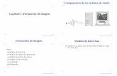 Componentes de un sistema de visión Capítulo 1. Formación de imagenlbaumela/vision/FormacionImagen.pdf · 2016-01-18 · Modelo de proyección perspectiva Abstracción geométrica.