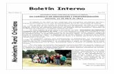 Boletín InternoBoletín Internoruralescristianos.org/revistas/Boletin interno/010_BoletinMayo.pdf · Boletín InternoBoletín Interno . Página 2 Boletín Interno Época II Número