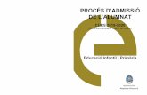 PROCÉS D’ADMISSIÓ DE L’ALUMNAT - Alcoi · directora territorial d’Educació d’Alacant, per la qual s’estableix el calendari i el procediment d’admissió de l’alumnat