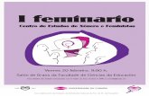 I feminario - UDC Feminario CEXEF.pdf · 9:30 O estado dos estudos de xénero e feministas na Universidade española. 11:00 Relatorios I. Relatorios II. Acto de clausura. Relatorios