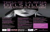 Cartell Treu-te la Bena - INS Camí de Mar€¦ · treu-te la bena dels ulls! actes entorn el 25 novembre dia internacional per a l’eliminaciÓ de la violÈncia envers les dones