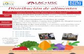Distribución de alimentos€¦ · beans, soups, rice, pasta, sauces, grains, and other perishable items. You can expect to receive approximately 25-40 lbs of food LAC + USC Medical