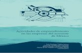 Actividades de emprendimiento en las empresas del noroeste ... · vo entrar en una dinámica de emprendimiento corporativo (Zahra & Covin, 1995) que permita a quienes tengan en su