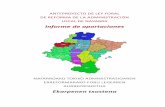 Informe de aportaciones - Navarra · 2018-05-21 · Informe de aportaciones Ekarpenen txostena 5 3.7 El ayuntamiento de Igúzquiza sugiere que los concejos en régimen abierto puedan