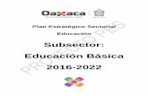 Subsector: Educación Básica 2016-2022 - Coordinación General … · 2017-11-16 · Planeación, Programación, Presupuestación, Seguimiento y Evaluación en la estructura del