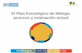 El Plan Estratégico de Málaga: proceso y evaluación actual · 2002 Inicio II Plan Estratégico de Málaga 2003 Aprobación del Diagnóstico 2005 Aprobación de Avance de Proyectos
