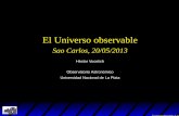 El Universo observablecafecomfisica/vucetich.pdf · El Universo observable Sao Carlos, 20/05/2013 Hector Vucetich´ Observatorio Astronomico´ Universidad Nacional de La Plata El