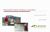 Desarrollo rural: Avances y desafíos - Banco Central de Reserva del Perú · o Una experiencia (parcial) de articulación de intervenciones: Haku Wiñay o La Estrategia Nacional