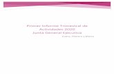 Primer Informe Trimestral de Actividades 2020 Junta General … · 2020-07-08 · PRIMER INFORME TRIMESTRAL 2020 JUNTA GENERAL EJECUTIVA 2 1. Presentación El informe se presenta