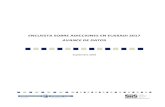 ENCUESTA SOBRE ADICCIONES EN EUSKADI 2017 ......Avance de resultados de la Encuesta sobre Adicciones en la CAPV 2017 6 Tabla 5. Edad media de inicio en el consumo de alcohol por sexo