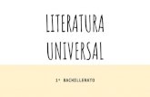 LITERATURA UNIVERSAL - APRENDEMOS LEYENDO LITERATURA UNIVERSAL 1¢› BACHILLERATO. CUESTIONES PREVIAS