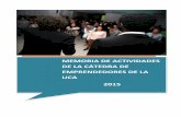 MEMORIA DE ACTIVIDADES DE LA CÁTEDRA DE …emprendedores.uca.es/wp-content/uploads/2020/03/... · de la Universidad de Cádiz. Durante el año 2015 la Cátedra de Emprendedores de