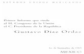 Gustavo Díaz - MemoriaPoliticadeMexico · Gustavo Díaz Ordaz 1 de Septiembre de 1965 MEXICO. Mensaje Principios esenciales Demanda popular Primeros meses Relativa mejoría C iudadanos