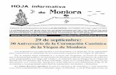 FUNDADA EN 1918-Monasterio de Monlora-Nº 604 ESPECIAL ... · Este número de la Hoja informativa de Monlora es especial por su extensión y porque añadimos a las secciones de siempre