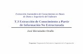 T.3 Extracción de Conocimiento a Partir de Información No ...users.dsic.upv.es/~jorallo/docent/doctorat/t3.pdf · No Estructurados (Text Mining, Web Content Mining y Web Structure
