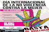 No violencia contra la Mujer 2015 - Sitio Oficial · 2015-11-20 · DÍA INTERNACIONAL DE LA NO VIOLENCIA CONTRA LA MUJER 25 DE NOVIEMBRE 1 Declaración de emergencia nacional por