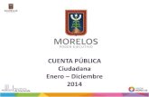 Título - Morelos · Cuenta Pública del 4to. trimestres 2014. 1. Morelos seguro y justo 6.3% 2. Morelos con inversión social para la construcción de ciudadanía 61.7% 3. Morelos