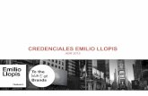 CREDENCIALES EMILIO LLOPIS€¦ · • Autor ebook BRANDING & PYME • Profesor de Universidad y Posgrado. Articulista y Conferenciante en las áreas de Estrategia de Negocio y Marketing.
