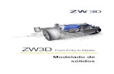 Modelado de sólidos - ZW3D. Software potente y económico ... · método de extrusión, el perfil de extrusión y las ubicaciones de inicio / final. Opcionalmente, puede incluir
