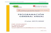 PROGRAMACIÓN GENERAL ANUAL...PLAN ANUAL DE ACTIVIDADES COMPLEMENTARIAS Y EXTRAESCOLARES 44 4.1. ORGANIZADAS POR EL CLAUSTRO (COMPLEMENTARIAS ...