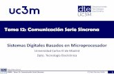 Tema 12: Comunicación Serie Síncrona - Academia …...Tema 12: Comunicación Serie Síncrona Sistemas Digitales Basados en Microprocesador Universidad Carlos III de Madrid Dpto.