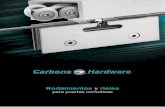 Rodamientos y rieles - Empresas Carbone · 2018-09-19 · Rodamientos y rieles para puertas corredizas. Incluye 2 rodachines y accesorios. El par soporta 110 kg. Usar riel TD-G31