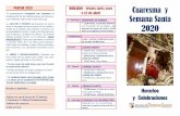 DOMINGO DE RAMOS 2020 - UGRjeloy/cuaresma2020.pdf · PASCUA 2020 HORARIO 5 Te proponemos compartir con nosotros la preparación de las Celebraciones de Pascua y una reflexión sobre