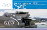 Boletin SEF-11 Jul11 · Los meses transcurridos desde la edición del último Boletín SEF en diciembre de 2010 han sido pródigos en acontecimientos relevantes para nuestra Sociedad.