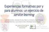 Experiencias formativas por y para alumnos: un ejercicio ...servicios.unileon.es/formacion-pdi/files/2018/06/4... · • Primera reunión informativa (23 de febrero) e inscripción