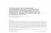 FISCALIDAD DEL CONSUMO COLABORATIVO DE ALOJAMIENTO ...ciriec-revistajuridica.es/wp-content/uploads/comen31-02.pdf · PALABRAS CLAVE: Economíacolaborativa(M13),derechotributario(K34),sectores