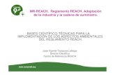 MR-REACH. Reglamento REACH. Adaptación de la industria y ...€¦ · PIR Instaurar un centro de asistencia a PYMES de cara a sus obligaciones en el marco de la nueva política comunitaria