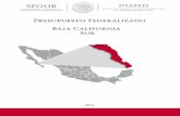 Presupuesto Federalizado Baja California SurTotal Baja California Sur: Nacional: 155.00 Tramo Conservación de diversos caminos en el estado de Baja California Los Proyectos de Desarrollo