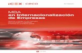 MBA en Internacionalización de Empresas - ICEX-CECO · MBA en Internacionalización de Empresas 6 Metodología • La metodología on-line de ICEX-CECO permite compaginar las actividades