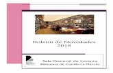 Boletín de Novedades 2018 - Biblioteca de Castilla-La Mancha · del movimiento feminista, una teoría crítica con la sociedad, emancipatoria y reflexiva que puede ayudar a las mujeres