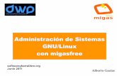 Administración de sistemas Linux con migasfree · 2011-06-20 · GNU/Linux con migasfree softwareybarralibre.org Junio 2011. Ciclo de vida de sistemas 1.- Instalación 2.- Configuración
