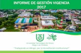 INFORME DE GESTIÓN VIGENCIA 2017 - UTCH · 2020-01-10 · INFORME DE GESTION El Rector de la Universidad Tecnológica del Chocó presenta a la ciudadanía a través de su “InformeSocial