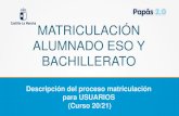 MATRICULACIÓN ALUMNADO ESO Y BACHILLERATOies-sotomayor.centros.castillalamancha.es/sites/ies-soto... · 2020-06-28 · Plazo de matriculación ESO y Bachillerato 30 de junio al 10