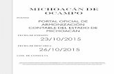 FECHA DE EMISIÓN 23/10/2015 Federativas... · licencia por incapacidad medica reyes nestor juan de la cruz m01006 8 medica reg 16/07/2015 12/08/2015 mnssa004732 mnssa004732 licencia