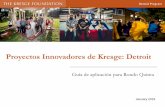 Proyectos Innovadores de Kresge: Detroit · Los proyectos innovadores de Kresge: la iniciativa de Detroit (KIP: D) es una parte importante de nuestro compromiso con los vecindarios.