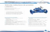 Válvula reductora de presión - Agua y Aire SistemasBERMAD Abastecimiento de agua Serie 700 DN / Tamaño 40 1.5” 50 2” 65 2.5” 80 3” 100 4” 150 6” 200 8” 250 10” 300