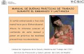 MANUAL DE BUENAS PRÁCTICAS DE TRABAJO DURANTE EL EMBARZO Y LACTANCIA · 2017-09-29 · Manual de buenas prácticas de trabajo durante el embarazo y la lactancia INTRODUCCIÓN. El