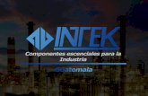 INTEK · 2018-10-15 · Tamaños compactos de 9...85Amps. Montaje frontal lateral de contactos Instalación Montaje Riel DIN Certificaciones: IEC/EN/UL/CSA/CE IOO-D Voltaje nominal