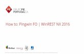 How to: Pingwin FO | WinREST NX 2016 · Criamos um novo certificado para a aplicação WinREST NX com a designação WinREST NX PRO. Uma vez que o certificado da aplicação é diferente,