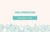 JUEGA Y APRENDE EN CASA - Gobierno de Canarias€¦ · ÍNDICE 1- Presentación 2- Actividades 3- Aprendemos los colores 4- Actividades sensoriales 5- Motricidad fina 6- Motricidad