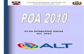 PLAN OPERATIVO ANUAL ALT 2010alt-perubolivia.org/web/pdf/POA-2010-reformulado.pdfPresentación..... 3 1. ANALISIS ... En cumplimiento con el Articulo 16 inciso “b” del Título