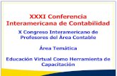 XXXI Conferencia Interamericana de Contabilidad€¦ · XXXI Conferencia Interamericana de Contabilidad X Congreso Interamericano de Profesores del Área Contable Área Temática