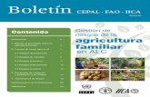Boletín - IICArepiica.iica.int/docs/b3705e/b3705e.pdf · Boletín CEPAL · FAO · IICA Gestión de riesgos de la agricultura familiar en ALC Introducción 3 1. Efectos de los riesgos